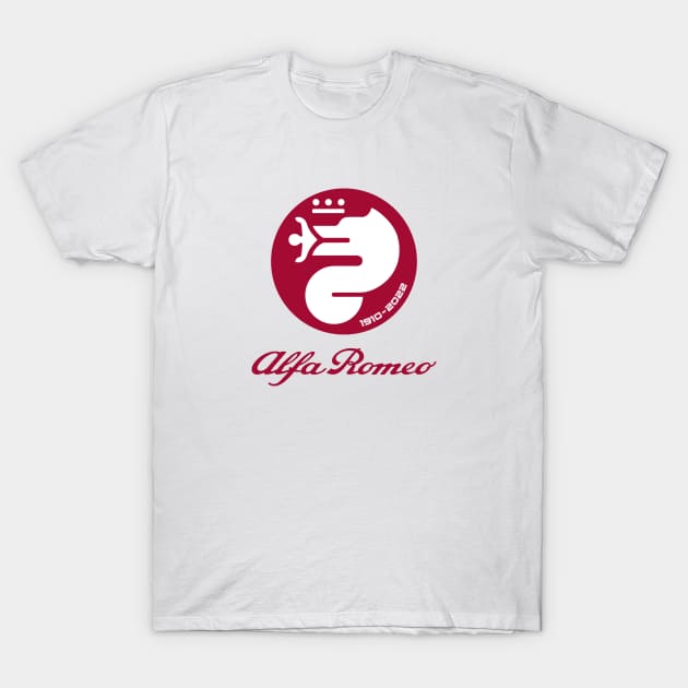 Alfa Romeo Racing Logo 112 years T-Shirt by fmDisegno